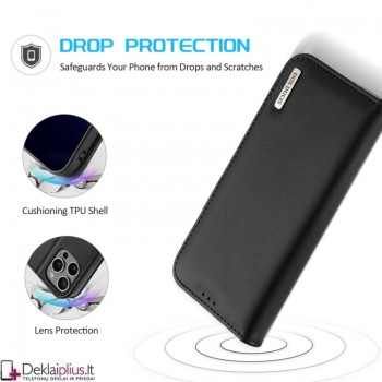 Dux Ducis Hivo odinis dėklas - juodas (Apple Iphone 16 Pro) Dux Ducis Hivo odinis dėklas - juodas (Apple Iphone 16 Pro)